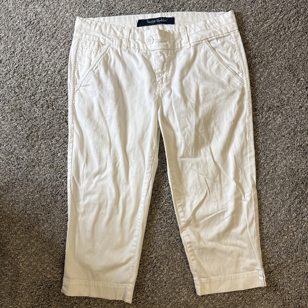 Freestyle Revolution Women's‎ Capri Jeans White Size 11